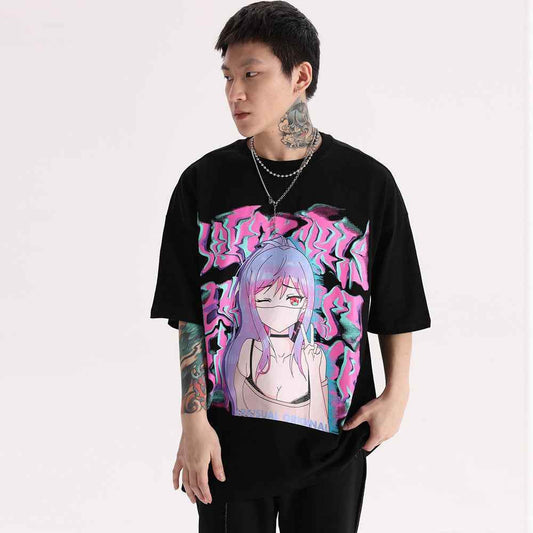 Round Neck Half Sleeves Street Fashion For Men And Women MuddyStock