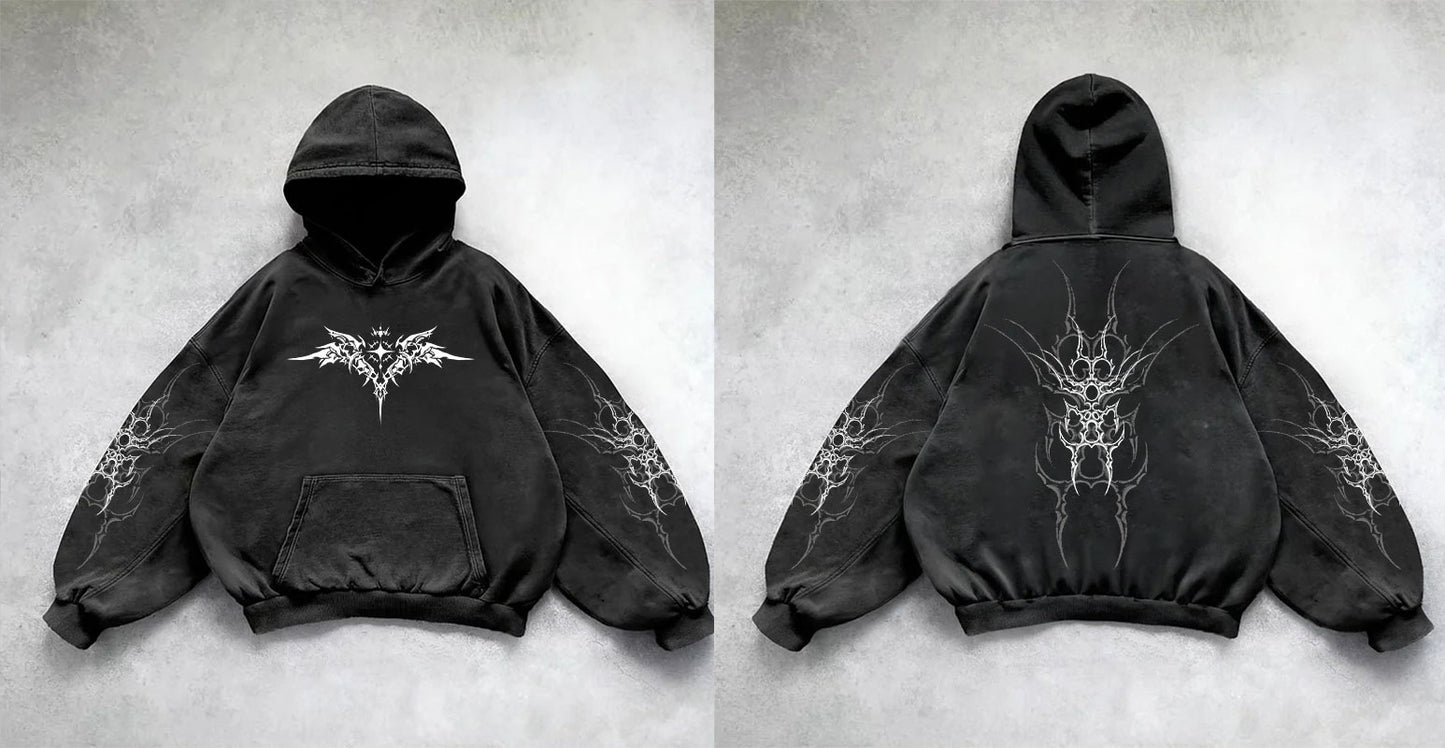 Hooded sweatshirt for boys cool and versatile commuter top Black 25 eprolo