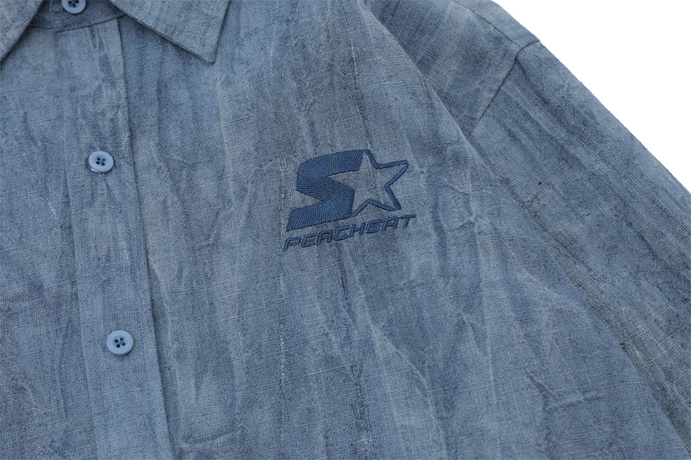 Simple Distressed Shirt For Men