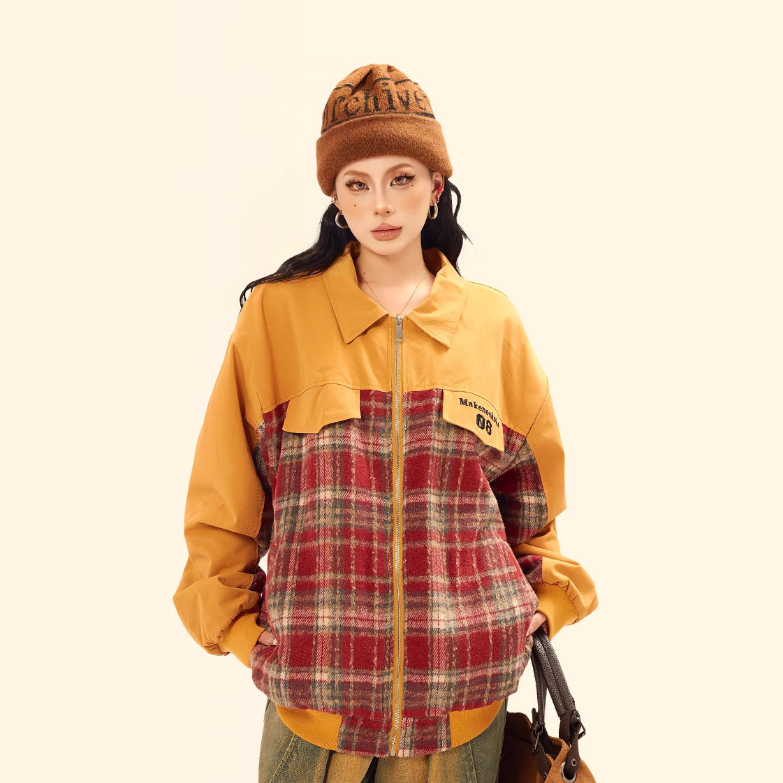 Checkered jacket for women | MuddyStock Originals