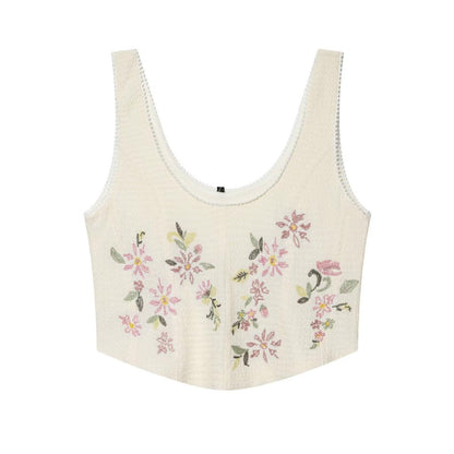Texture tight corset style sleeveless top for women | MuddyStock Originals