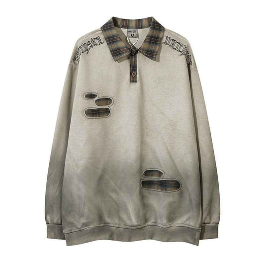 American Plaid Lapel Sweater For Men And Women MuddyStock