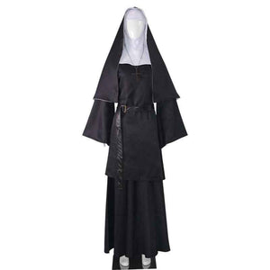 Women’s Halloween Ghostly Nun Costume Black