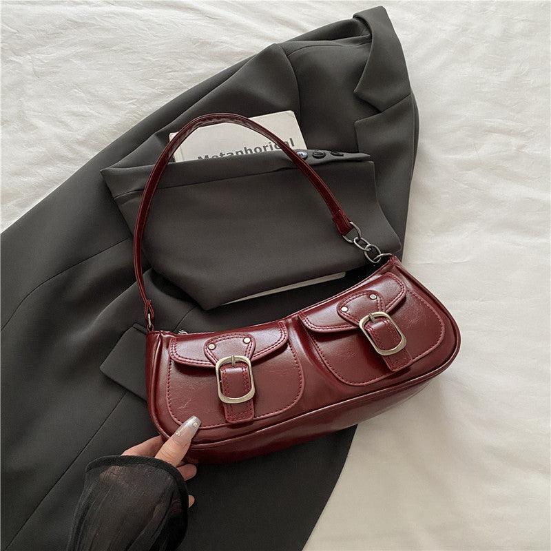 Simple Casual Shoulder Crossbody Square Bag For Women | MuddyStock Originals Red