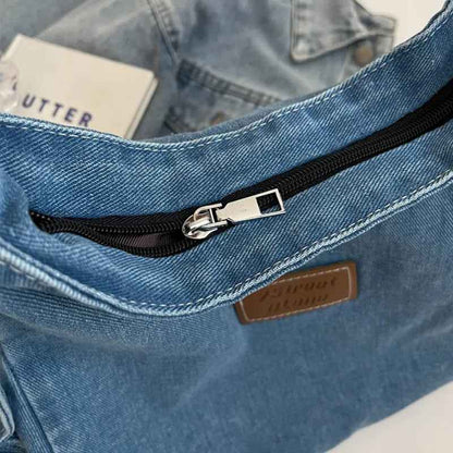 Adjustable Strap Denim Shoulder Bag eprolo