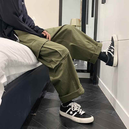 Loose Straight Casual Wide-leg Boys Overalls MuddyStock