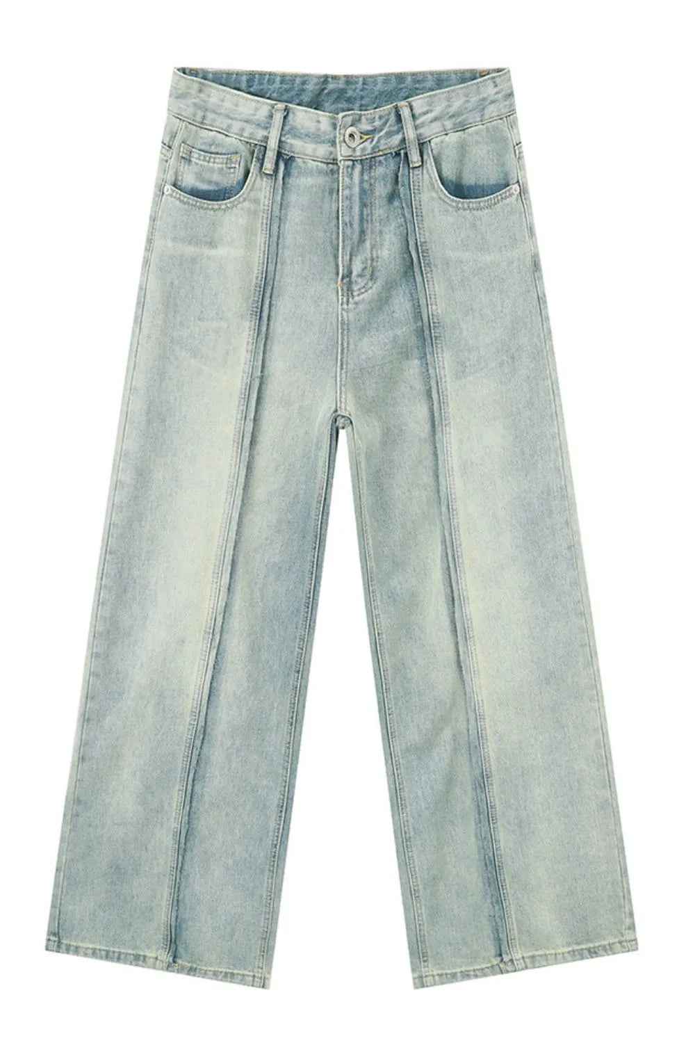 Wide Leg Jeans with Pockets For Men | MuddyStock Originals Light