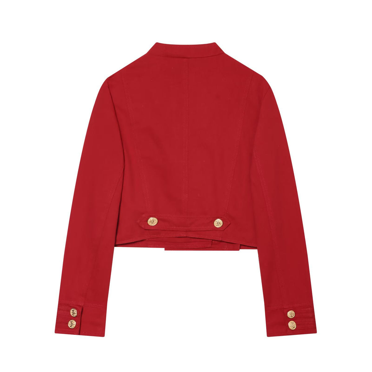 Long sleeved round neck short slim fit jacket for women | MuddyStock Originals