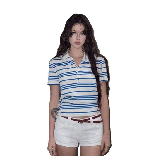 Striped Short Sleeve T-Shirt for Women | MuddyStock Originals MuddyStock