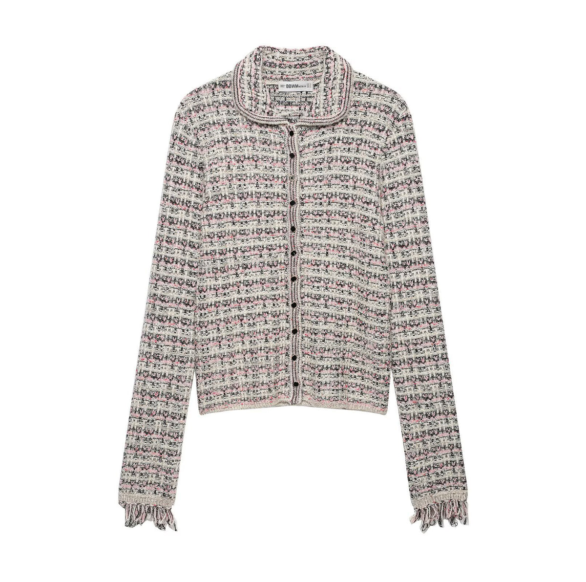 Casual Striped Loose Lapel Knit Cardigan for Women | MuddyStock Originals Plaid