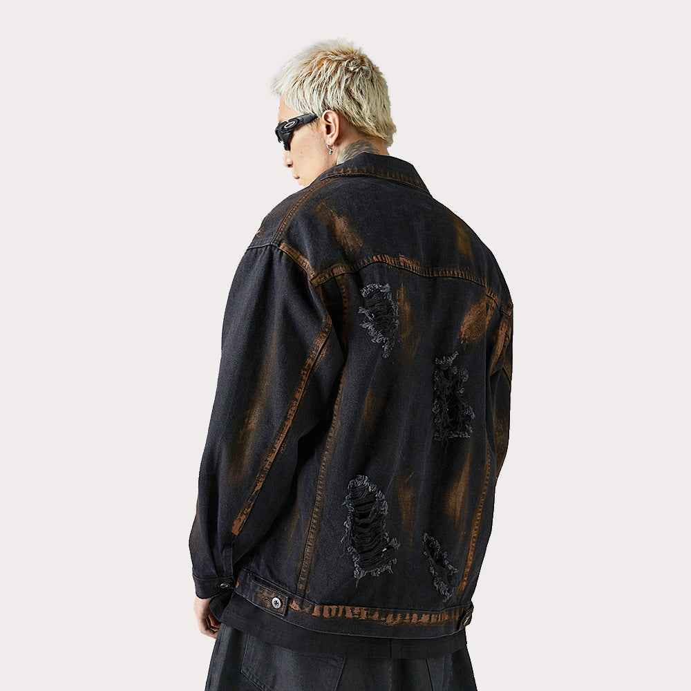 Ripped Jacket For Men MuddyStock