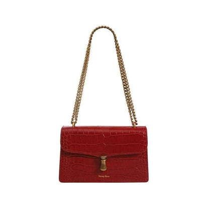 Niche Leather Women's One-shoulder Messenger Chain Bag null