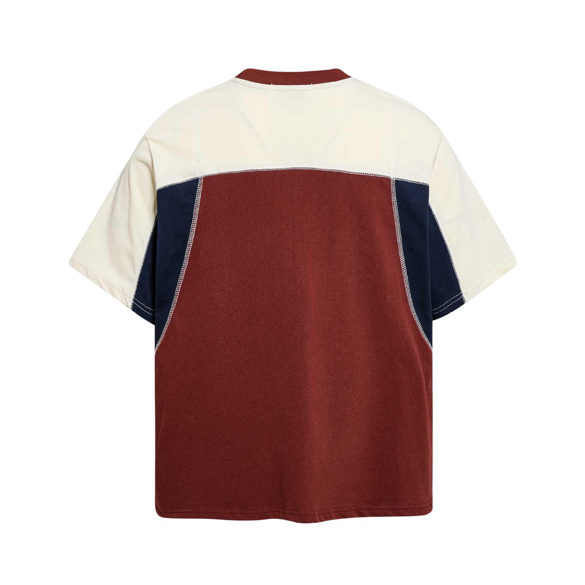 Splicing contrasting short sleeve t-shirt for men | MuddyStock Originals
