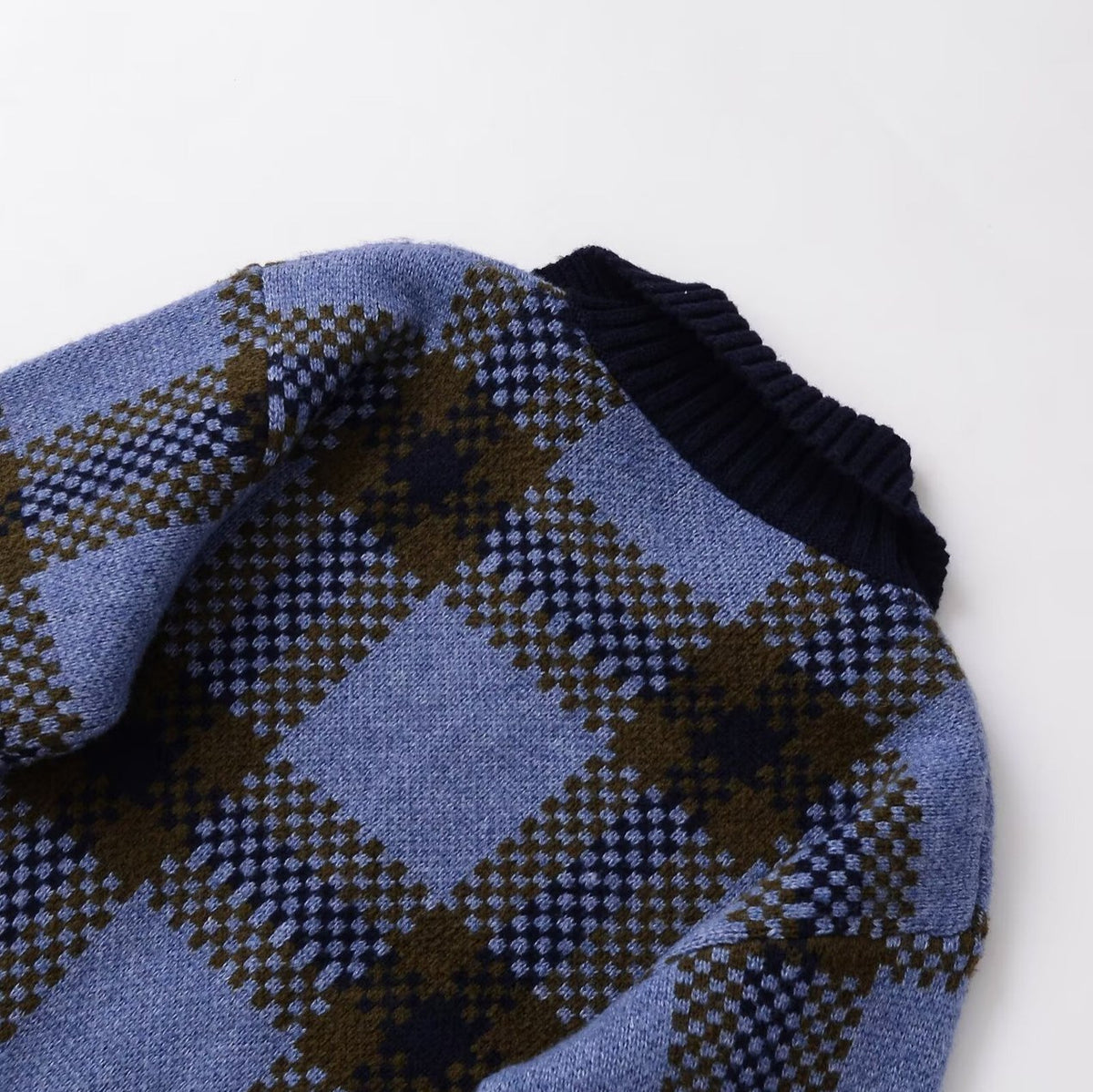 Plaid knitted jacket for women | MuddyStock Originals