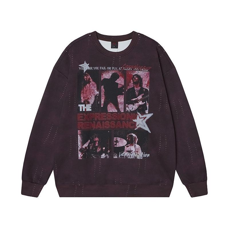 Printed Sweatshirt for Women | MuddyStock Originals Purple