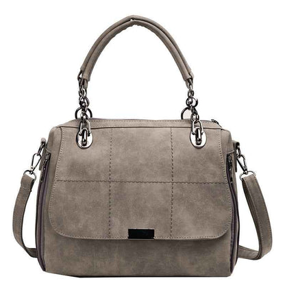 Matte Women's Totes Boston Bag Grey MuddyStock null