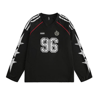 V-neck retro printed sweatshirt For Men And Women | MuddyStock Originals MuddyStock