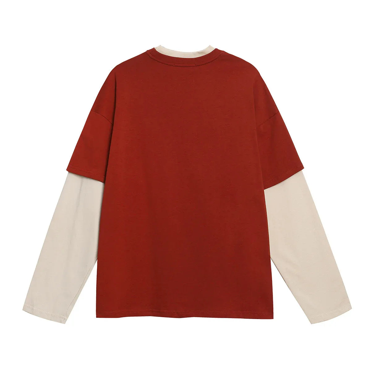 Fake two piece t-shirt for men and women MuddyStock