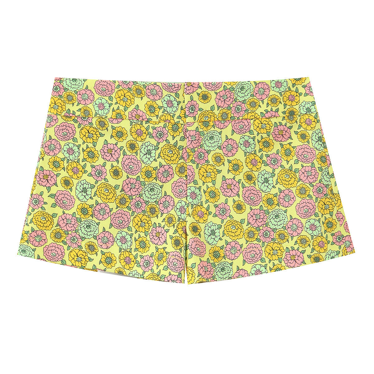 Flower Poplin Top+Flower Shorts