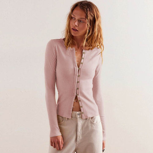 Round Neck Cardigan For Women MuddyStock