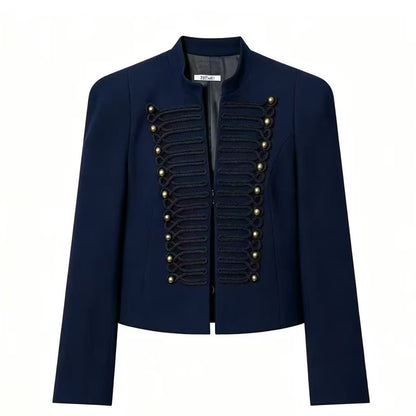 Spring Slim-fit Suit Casual Jacket For Women Dark Blue All Products