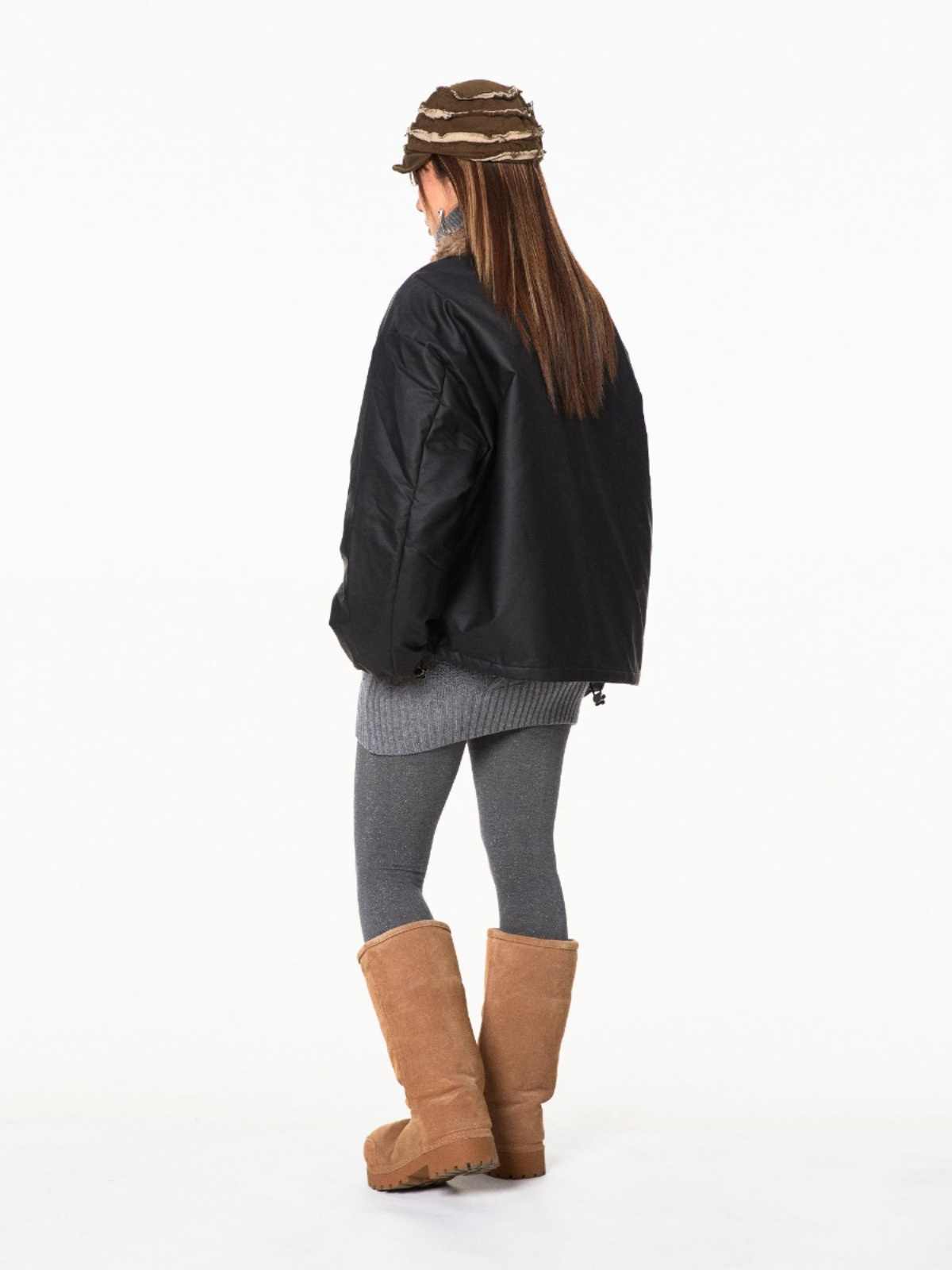 Loose Preppy Style Jacket For Women