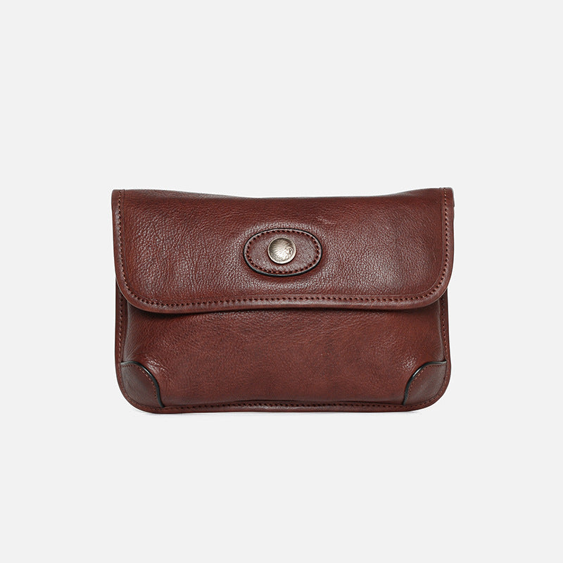 Retro Handmade Crossbody Bag Light Brown