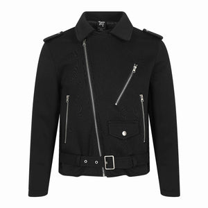 Print Button-Down Jacket for Men | MuddyStock Originals Black