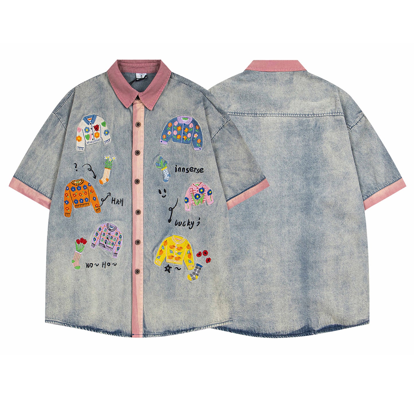 Retro Color Block Short Sleeve Shirt For Women | MuddyStock Originals eprolo