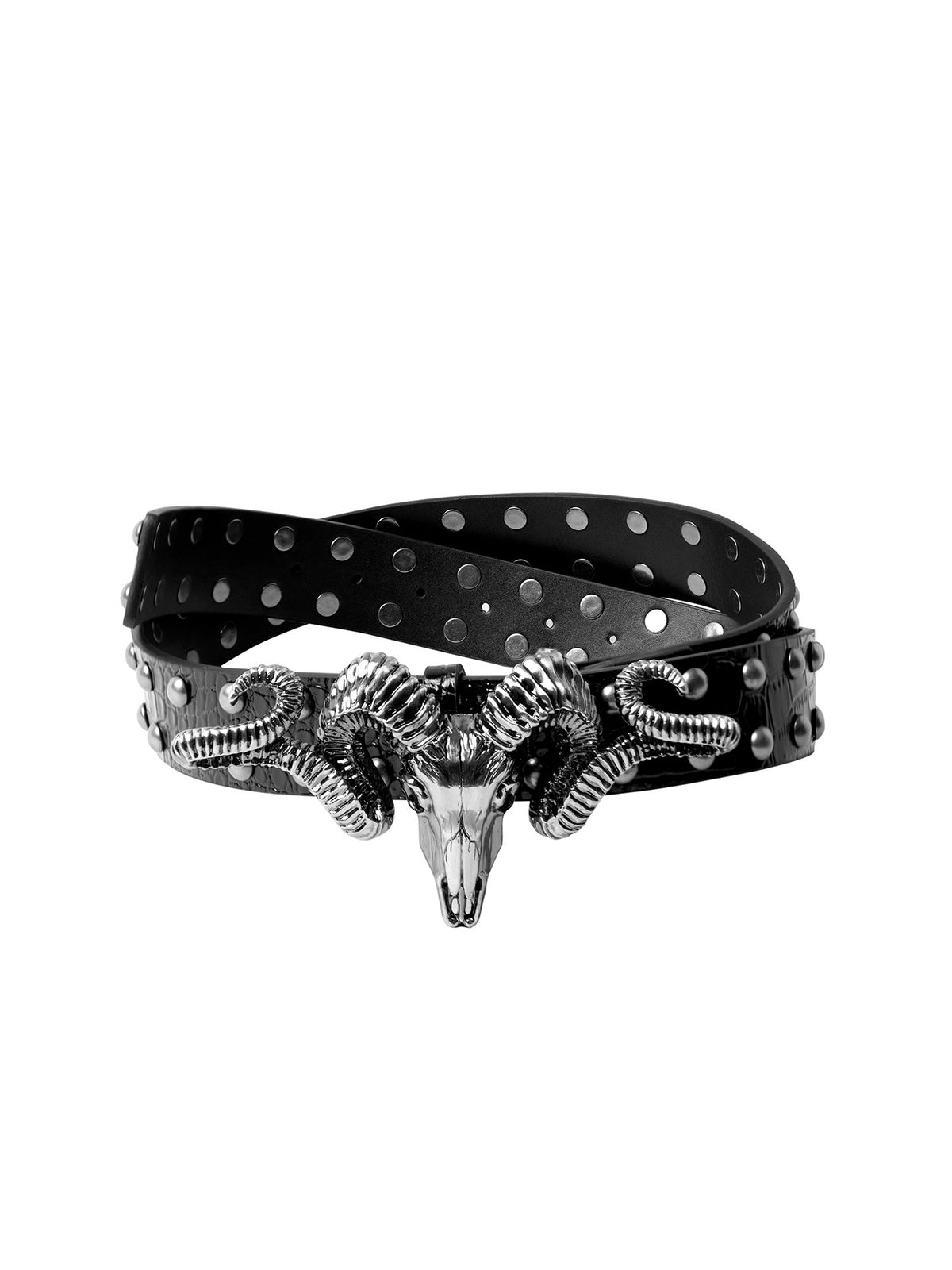 Distressed Skull And Sheep-head Belt