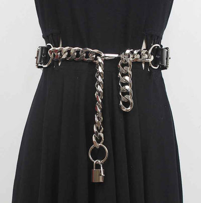 European And American Personalized Metal Chain Belt For Women