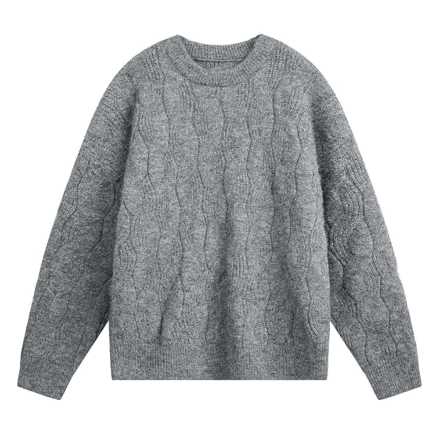 Round neck sweater for men | MuddyStock Originals Ancient Grey MuddyStock