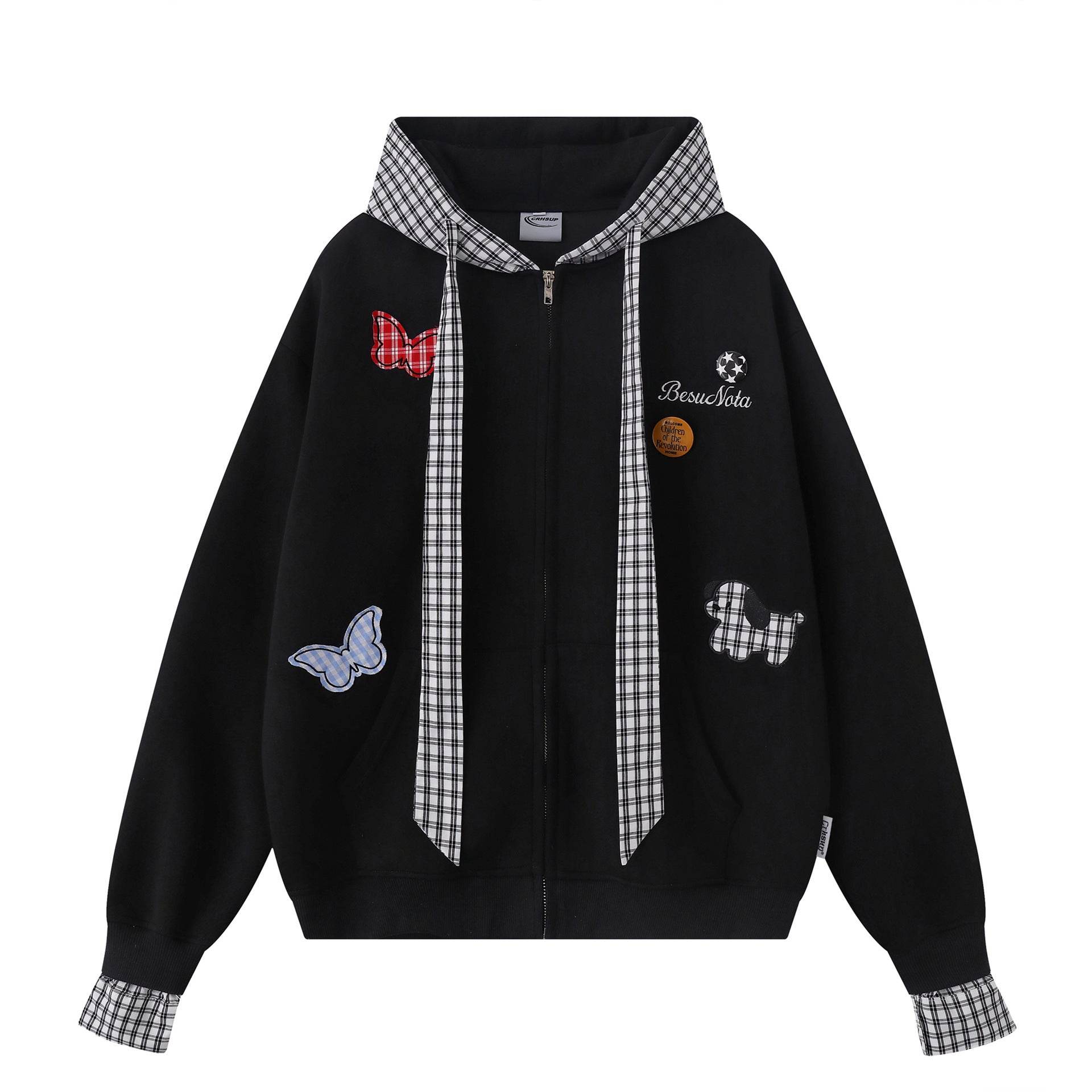 Retro Spliced Fake Two-Piece Loose Hoodie for Men and Women | MuddyStock Originals MuddyStock