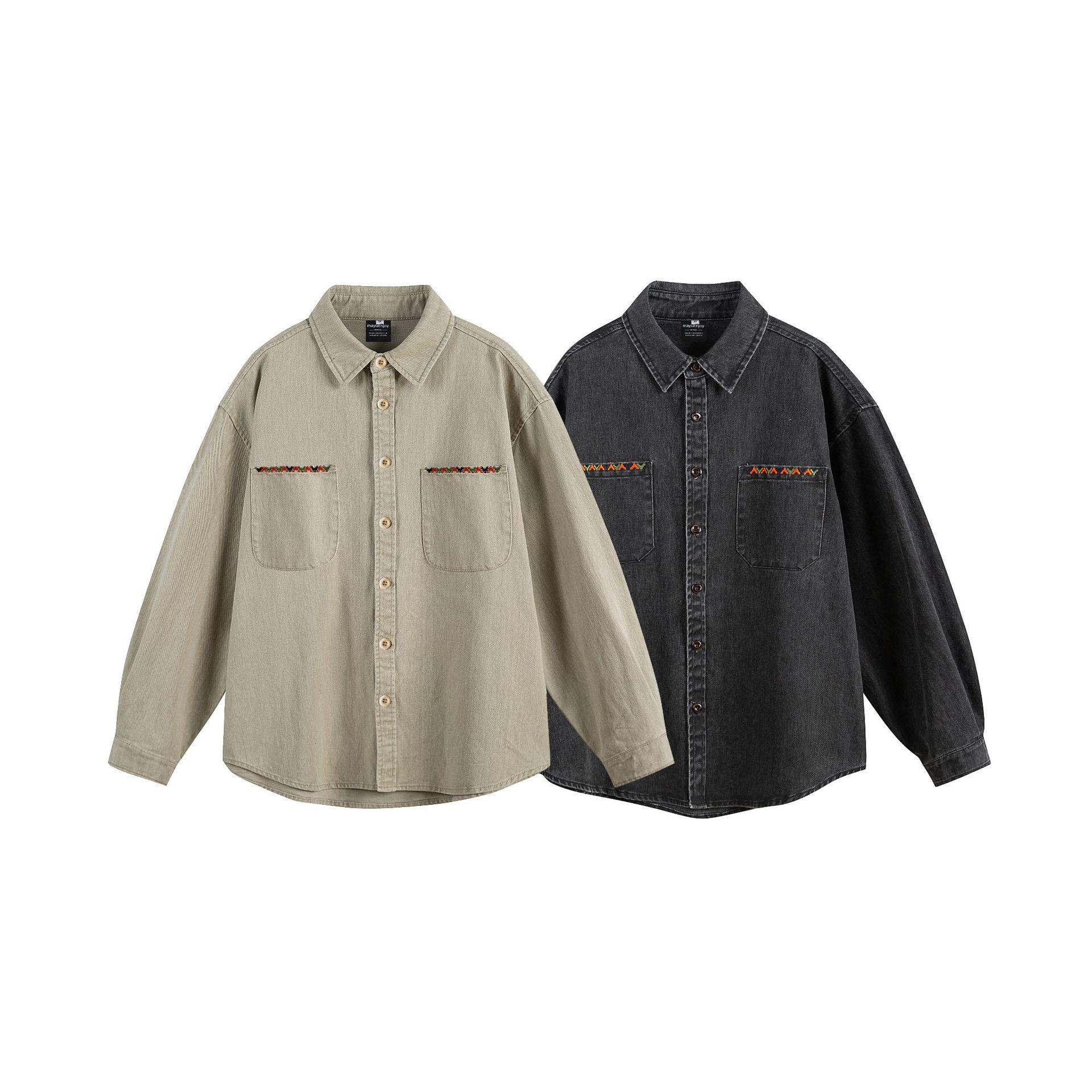 Loose Casual Versatile Denim Shirt For Men | MuddyStock Originals
