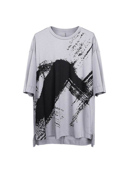 T-shirt Short Sleeved For Men And Women Grey MuddyStock