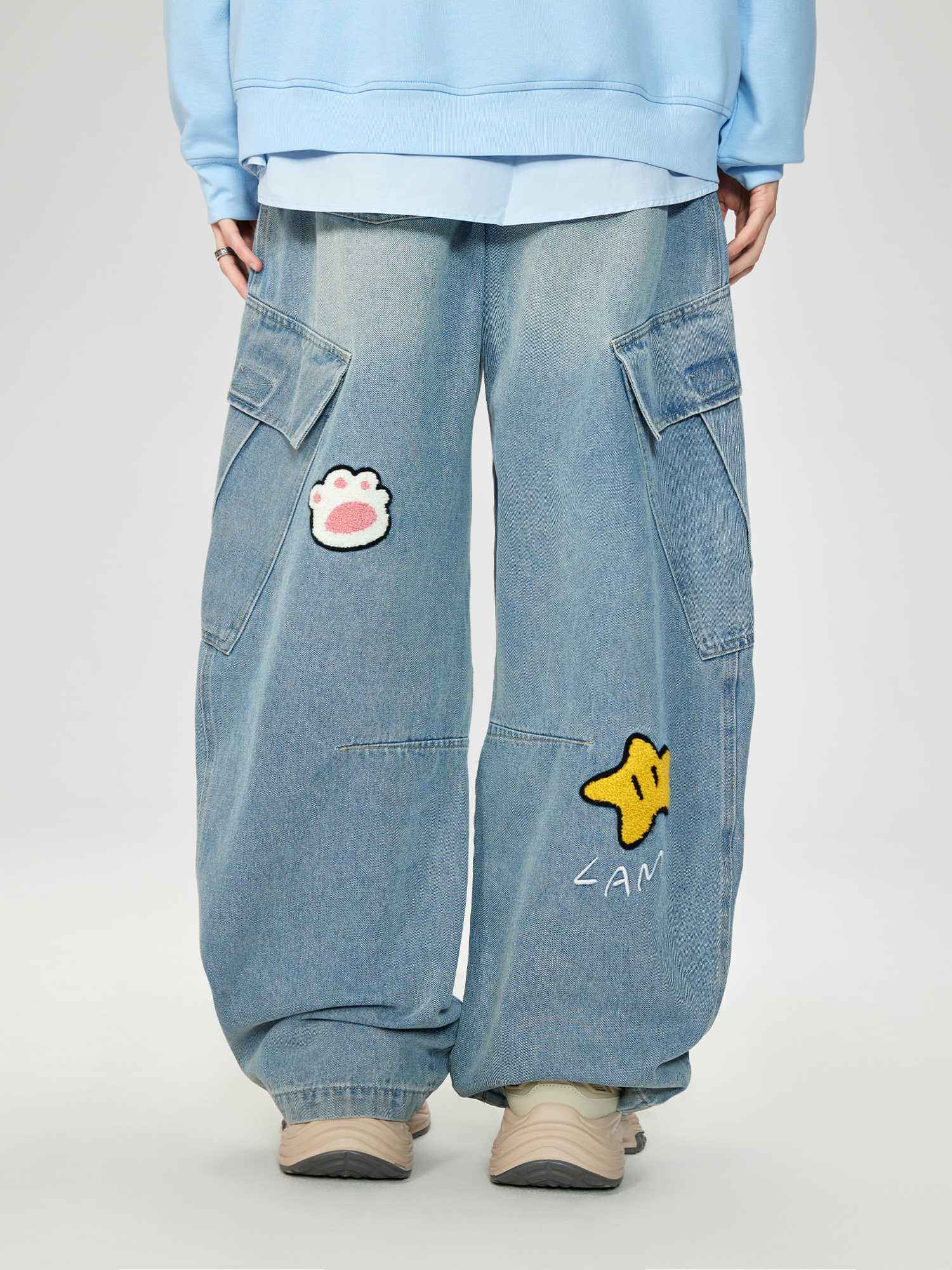 Puppy American-style Cargo Jeans For Men