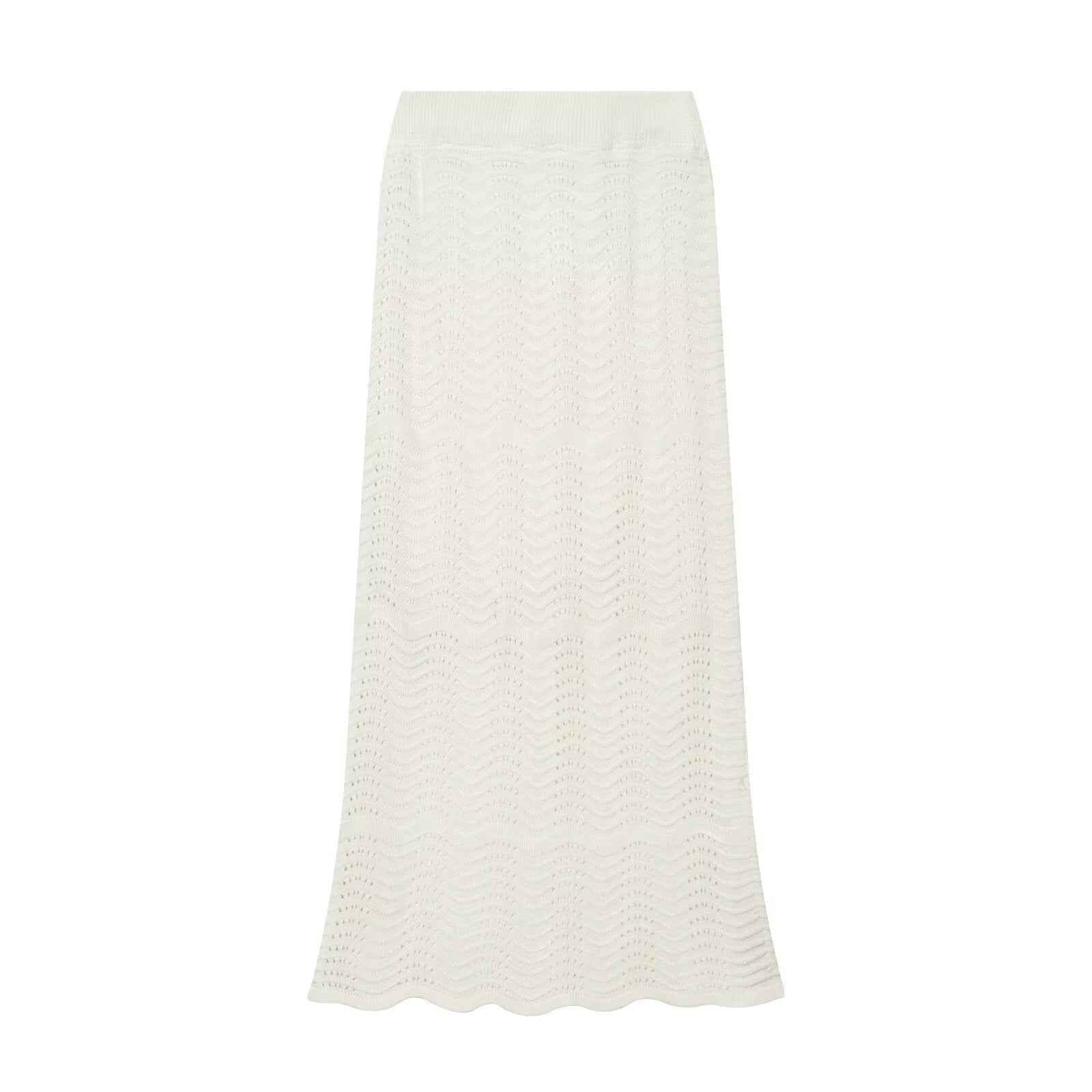 Elegant knitted long sleeved top + skirt set | MuddyStock Originals
