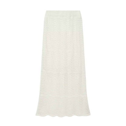 Elegant knitted long sleeved top + skirt set | MuddyStock Originals