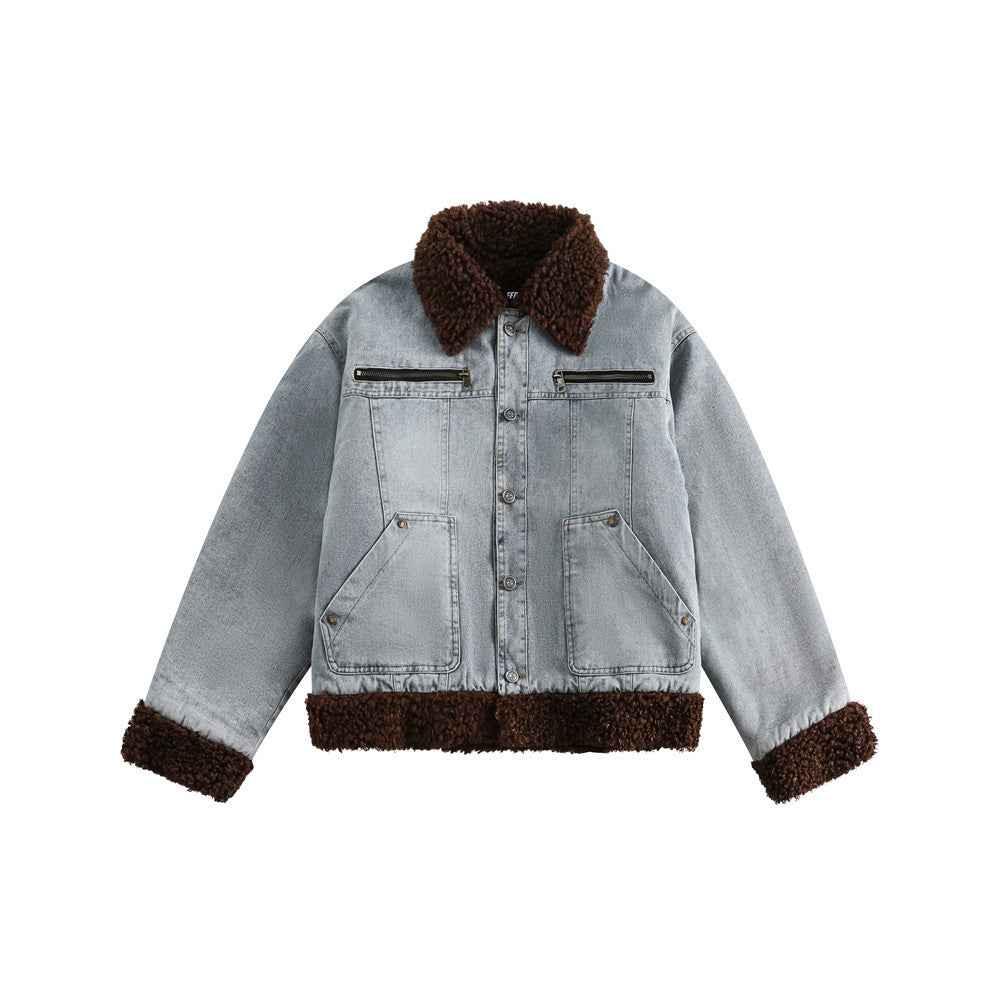 Thick denim jacket For Women | MuddyStock Originals Blue