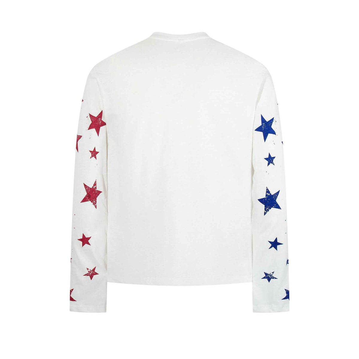 Star letter printed long sleeved T-shirt for men