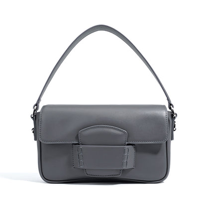 Casual Leather Handbag Bag For Women Graphite Gray 25X8X14cm