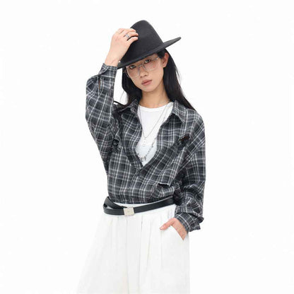 Plaid Long Sleeve Shirt For Women | MuddyStock Originals MuddyStock