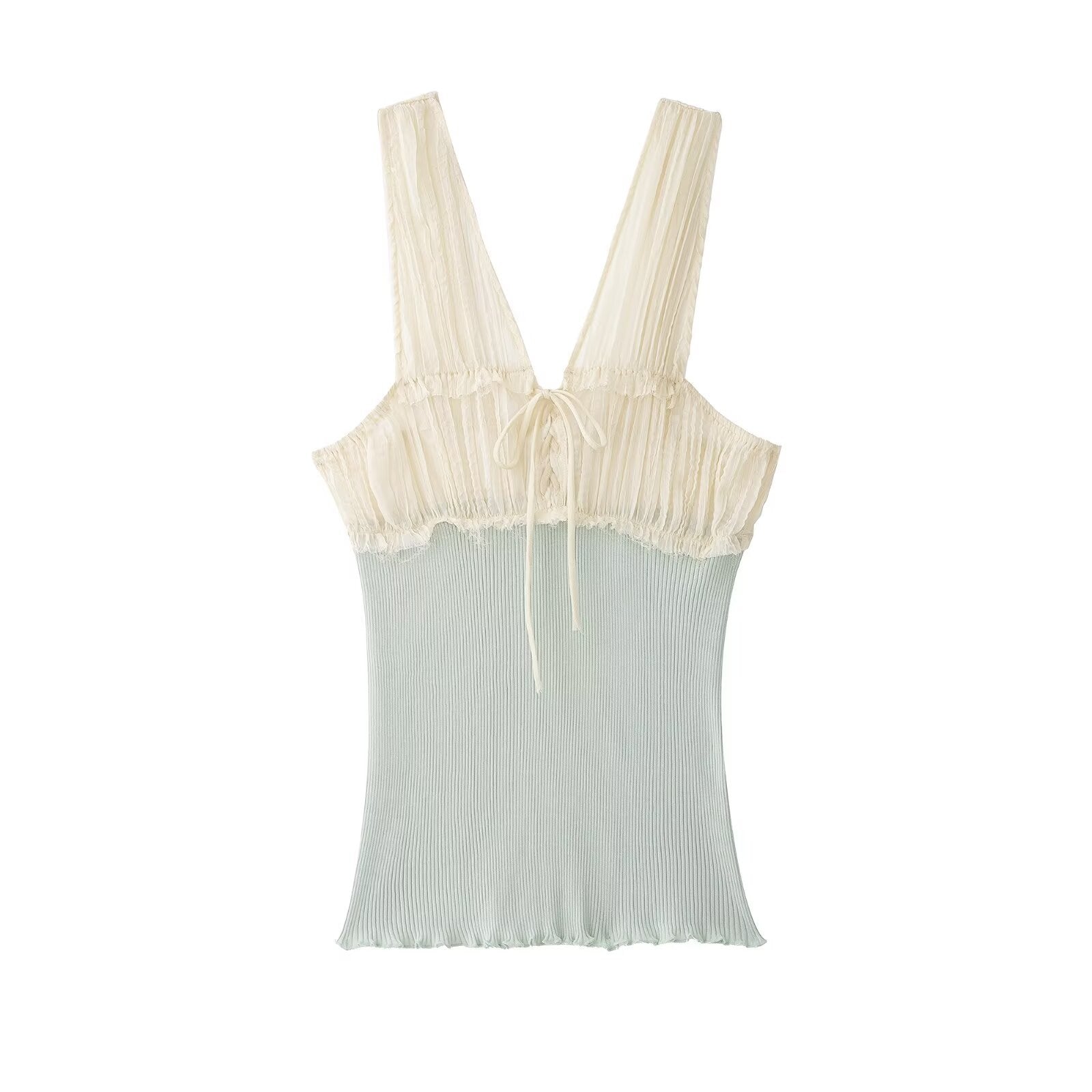 Lace patchwork camisole top for women | MuddyStock Originals