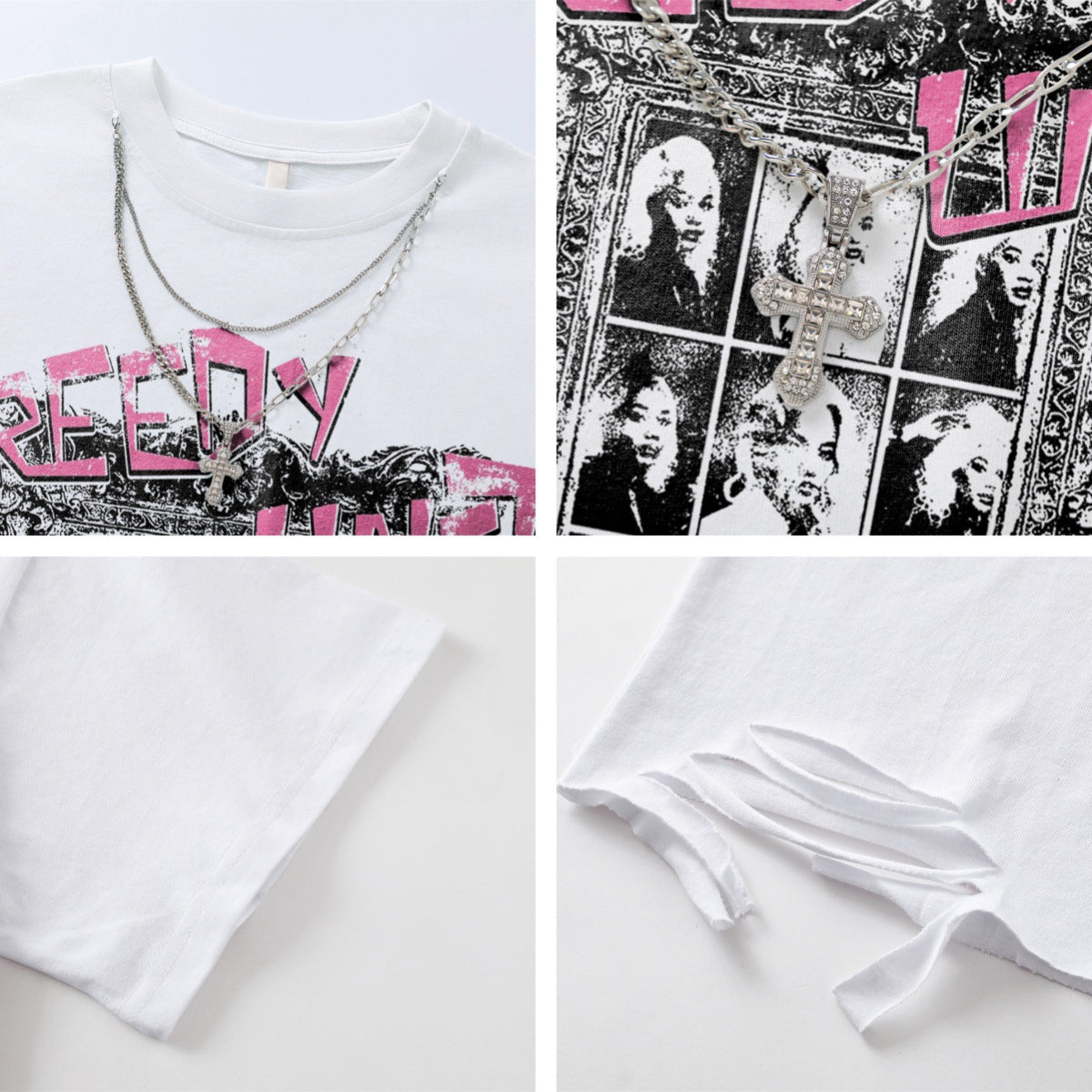 Streetwear Design Necklace Short Sleeve T-Shirt For Men | MuddyStock Originals MuddyStock
