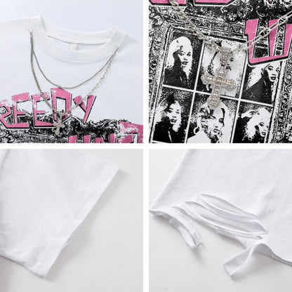 Streetwear Design Necklace Short Sleeve T-Shirt For Men | MuddyStock Originals MuddyStock