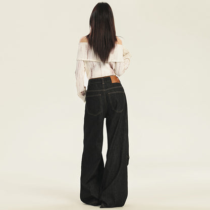 Casual Loose Wide-Leg Jeans For Women | MuddyStock Originals MuddyStock
