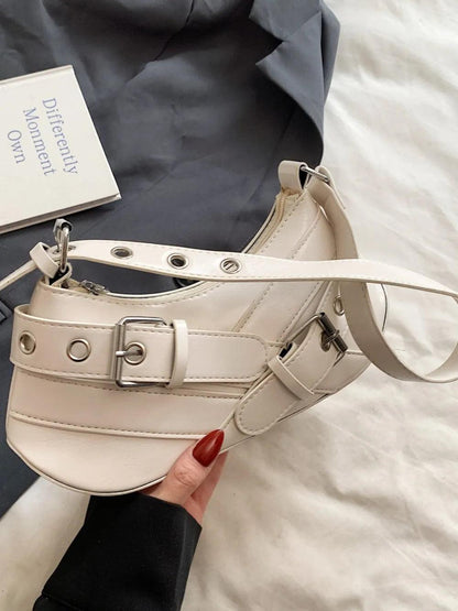 PU Leather Buckle Shoulder Bag | MuddyStock Originals
