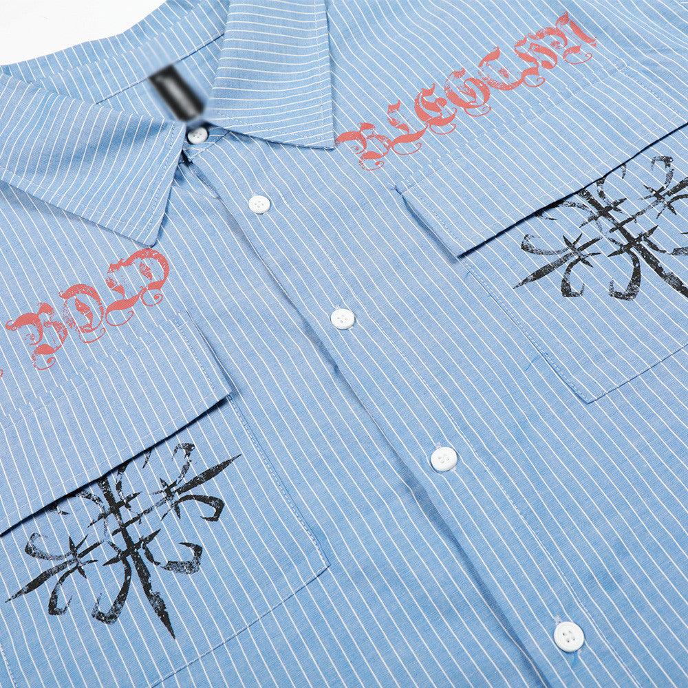 Vertical striped long sleeved shirt for men | MuddyStock Originals