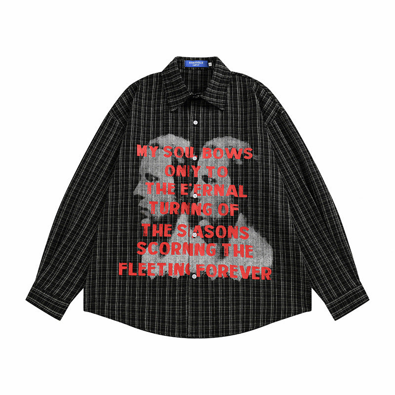 Men's Loose Fit Hip Hop Casual Long Sleeve Shirt | MuddyStock Originals