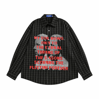 Men's Loose Fit Hip Hop Casual Long Sleeve Shirt | MuddyStock Originals